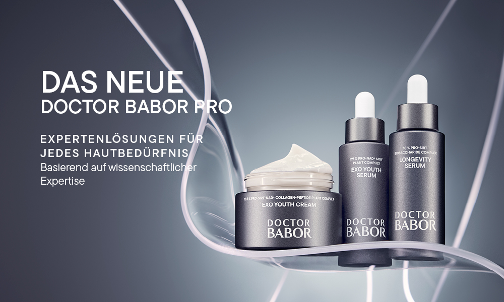 Das neue DOCTOR BABOR Pro mit Exo Youth Cream, Exo Youth Serum und Longevity Serum
